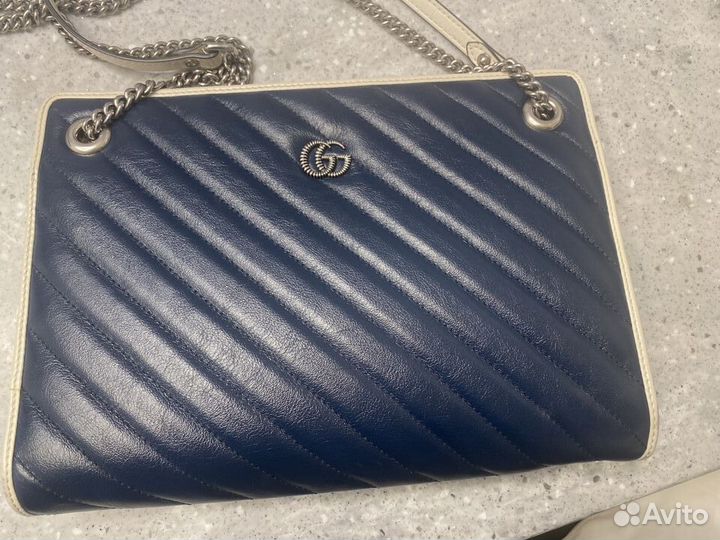 Сумка Gucci оригинал синяя