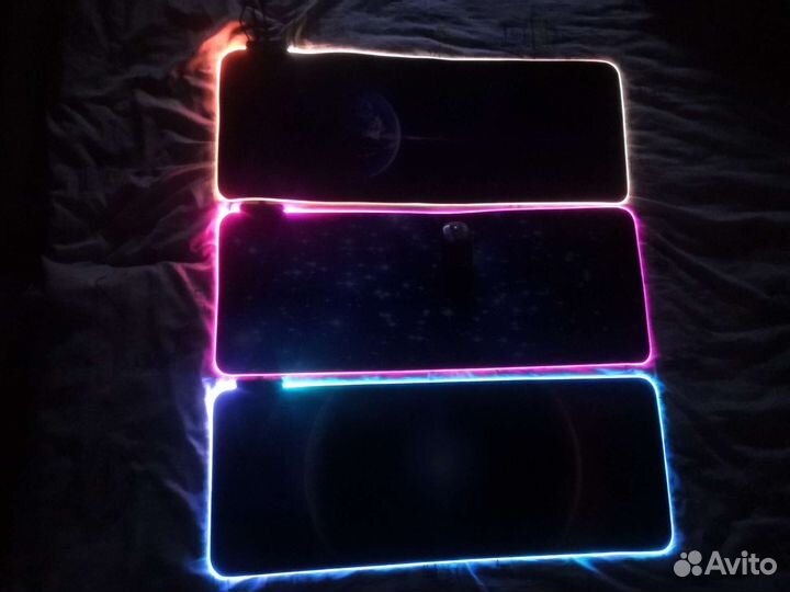 Коврик для мышки 800х300 с RGB подсветкой