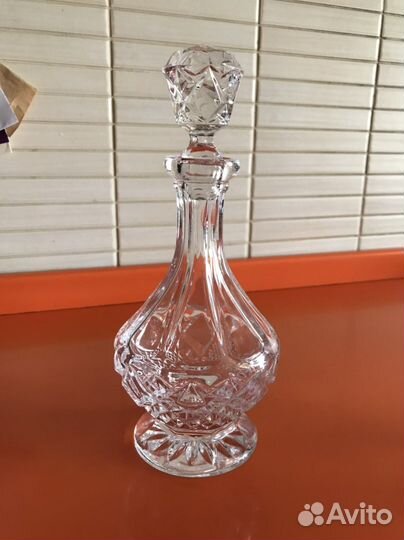 Хрустальный графин с рюмками СССР