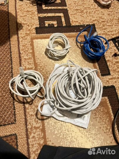 Кабель для интернета, 1,5м, 5м, 30м