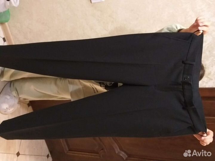 Брюки 2 пары, 164-черные,176 -синие,школьные