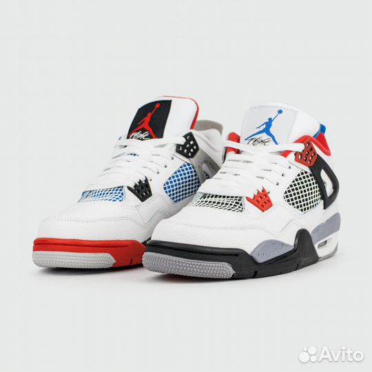 Кроссовки Nike Air Jordan 4 White / Multicolor new