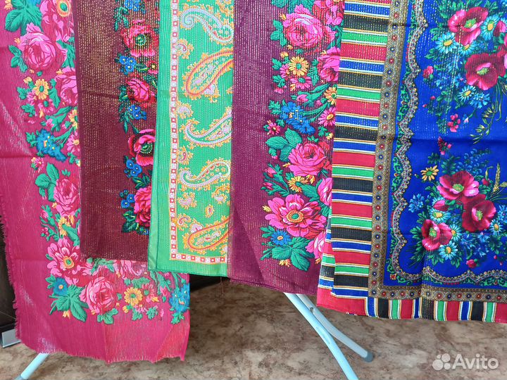 Платок косынка палантин СССР с люрексом