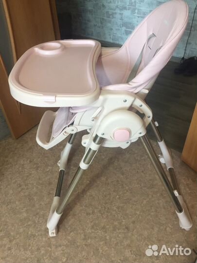 Стул-трансформер для кормления, розовый
