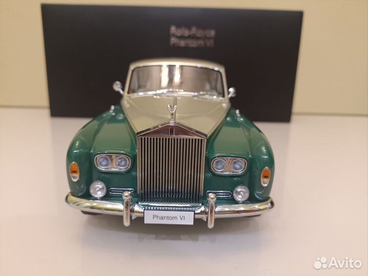 Rolls-Royce Phantom VI(68-90г) Зел.-Сереб 1:18