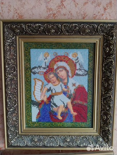 Иконы, вышитые бисером