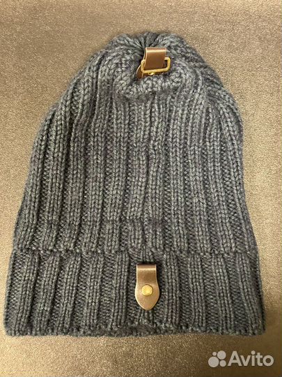 Мужская зимняя шапка шерсть ягненка