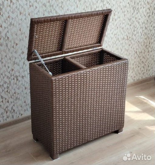 Корзины для хранения из искусственного ротанга