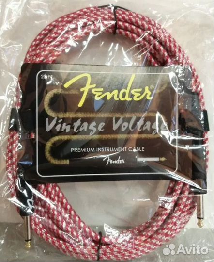 Гитарный кабель jack 6.5 Fender 3/6/10 метров
