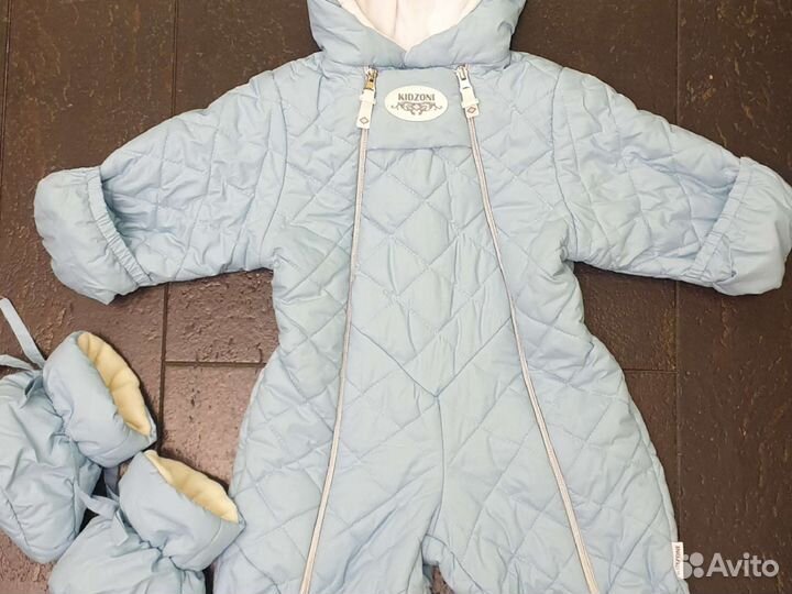 Комбинезон демисезонный 74 kidzoni +пинетки