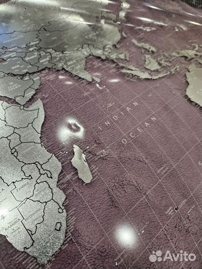 Скретч карта мира Travel Map Air World 1DEA.ME