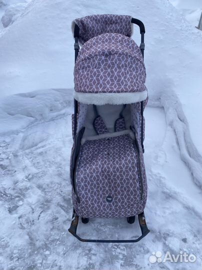 Детские санки коляска