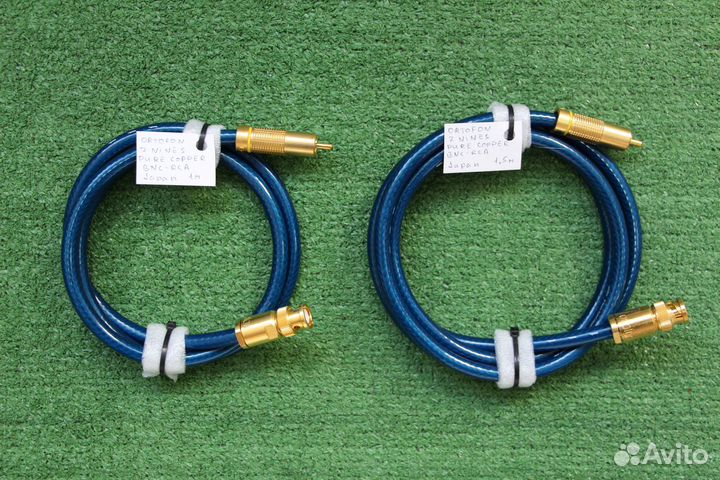 BNC-RCA Ortofon 7 Nines Coaxial 1м и 1,5м, Japan