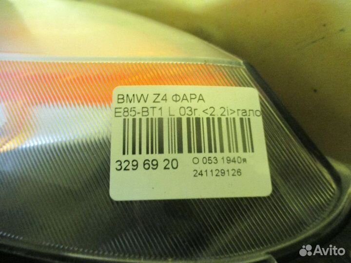 Фара левая Bmw Z4 E85-BT12