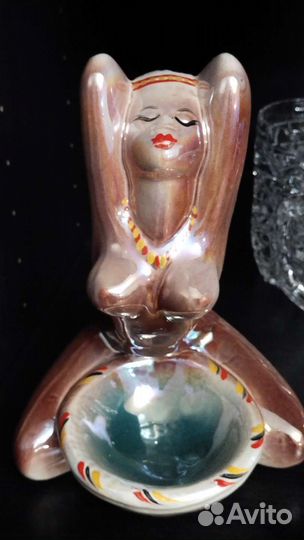 Статуэтка пепельница негритянка СССР
