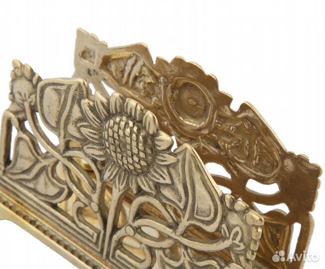 Салфетница из латуни