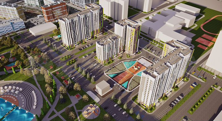 3-к. квартира, 70,4 м², 15/16 эт.