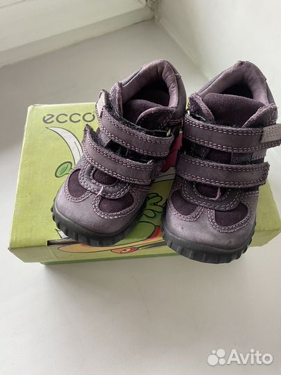 Ботинки демисезонные для девочки ecco 22 размер