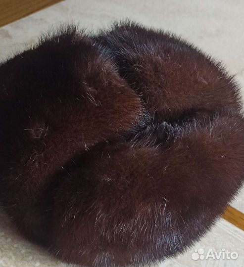 Норковая шапка мужская ушанка