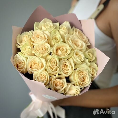Букет цветов - букет роз 21, 51, 101 роза