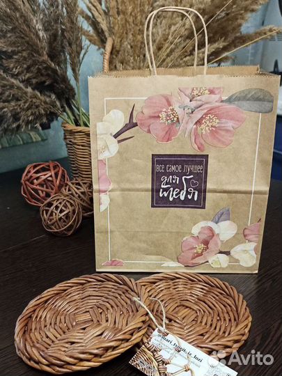 Салфетница и подставки под кружки ручной работы