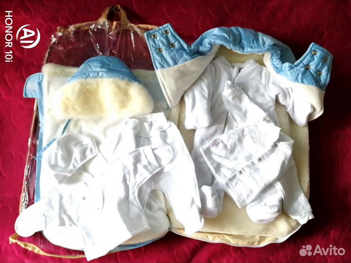 Конверт Snowflakes на выписку зимний