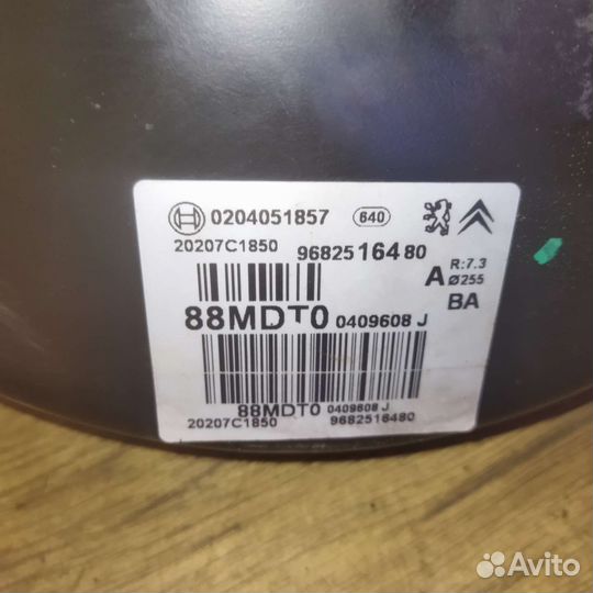 Вакуумный усилитель тормозов Peugeot 308