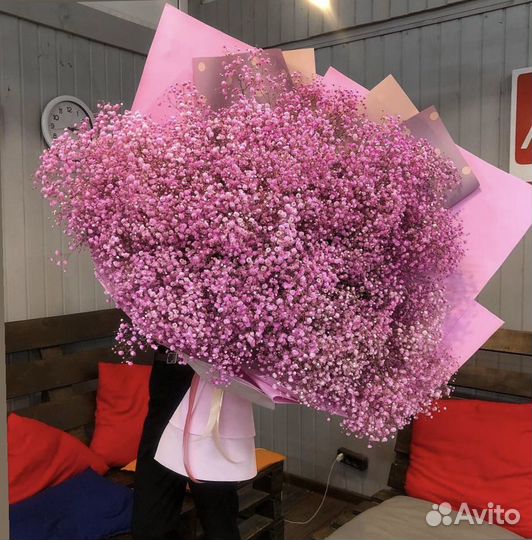 Букет цветов из гипсофил Гигант