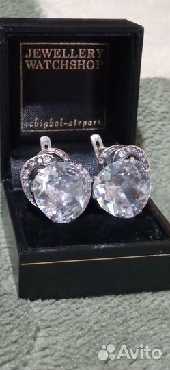 Серьги с горным хрусталем