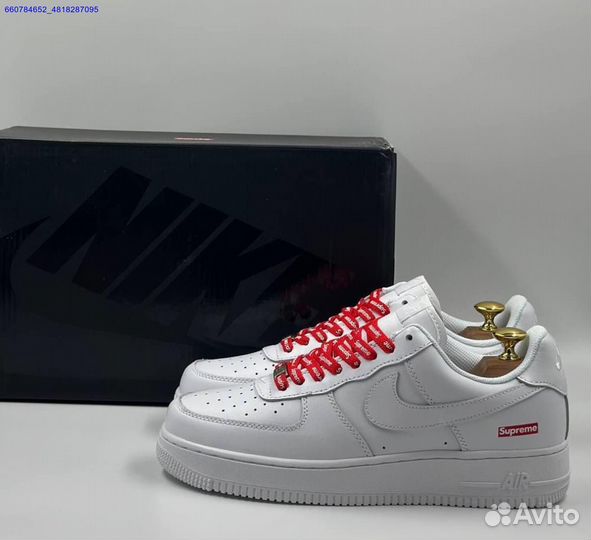 Кроссовки Nike Air Force 1 Low & Supreme (Арт.63874)