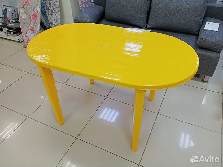 Стол обеденный садовый Стандарт Пластик овальный