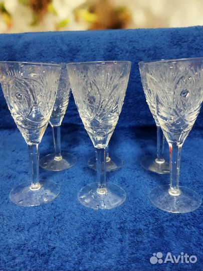 Фужеры хрустальные СССР