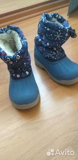Детские резиновые сапоги утеплённые 27 р