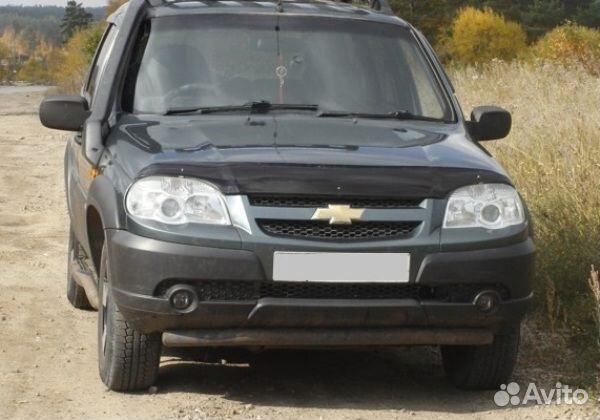 Бампер передний Chevrolet Niva Bertone цвет серый