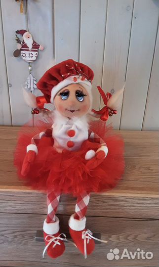 Ёлочка - Кукла интерьерная, текстильная