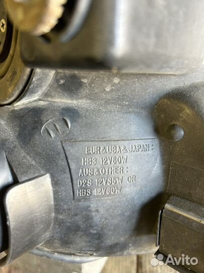 Левая фара land cruiser 100