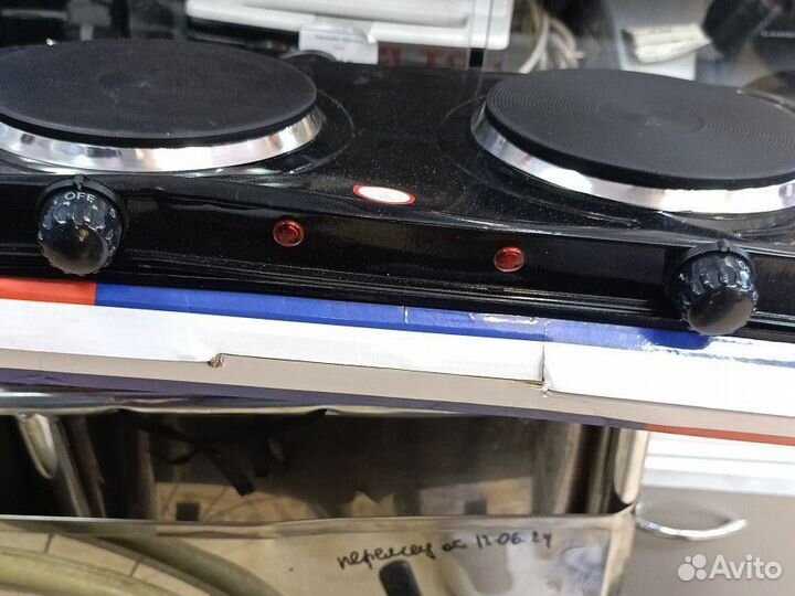 Электрическая плита hot plate 2 конфорки чугун