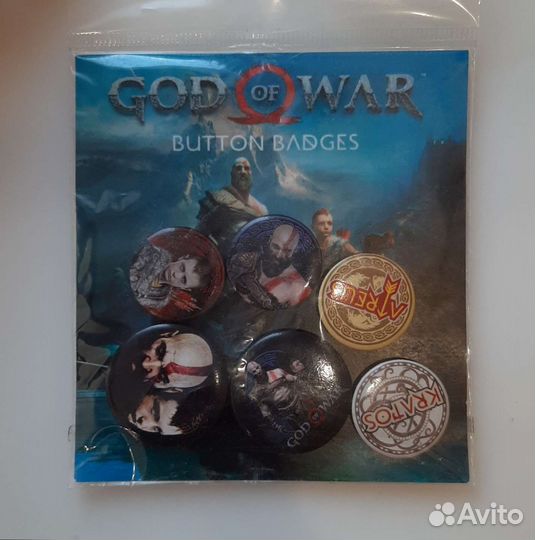 Набор значков по видеоигре Бог войны (God of War)