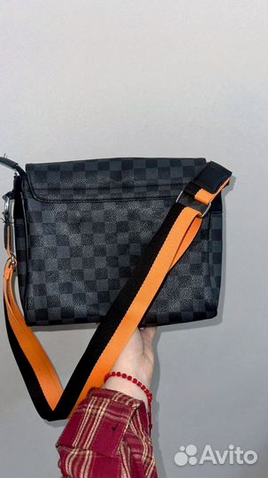 Барсетка кожаная мужская через плечо