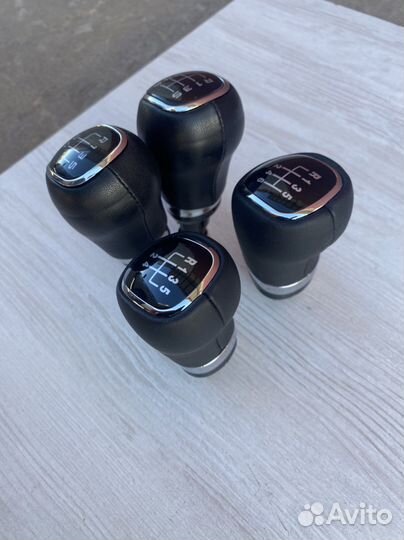 Кожаная ручка кпп Skoda Octavia А5,А6,А7