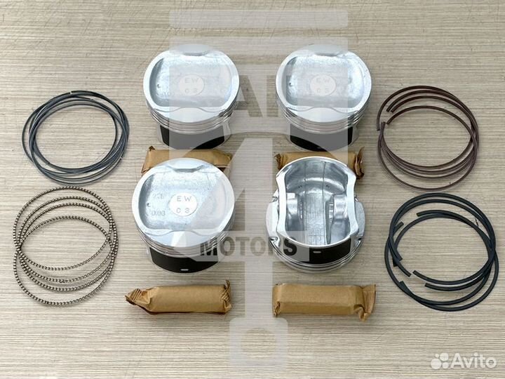 Поршень с кольцами и пальцем epns1001 STD Nissan
