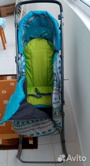 Детские санки коляска с колесами