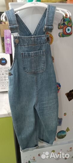 Джинсовый комбинезон р 80-86