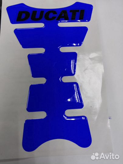 Наклейка на бак ducati H-1 синий