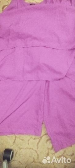 Костюм платье с брюками широкими