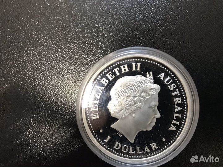 Монета серебро 1 доллар 2004 Австралия