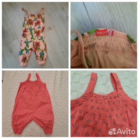 Комбинезоны летние для девочки Name it и Pelican