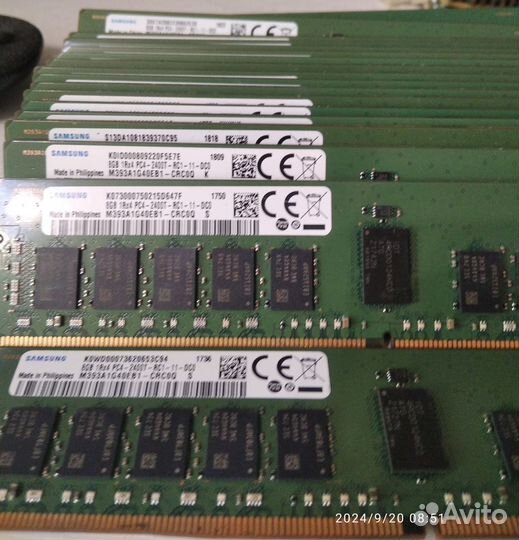 Серверная память samsung DDR4 REG ECC 2400Mhz 8Gb