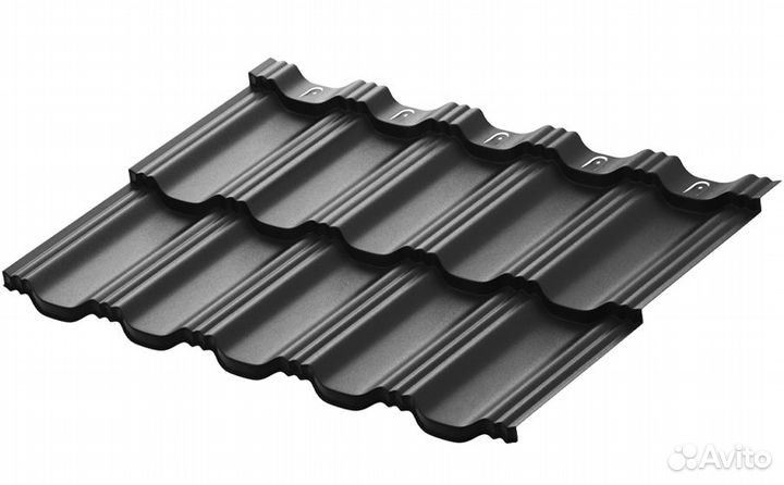 Металлочерепица Aquasystem Гетеборг PE Matt RAL 90