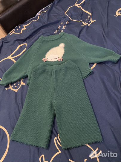 Вязаный костюм детский 86